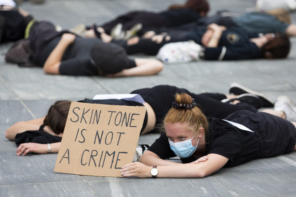 ANTIRASSISMUS DEMONSTRATION, "BLACK LIVES MATTER",